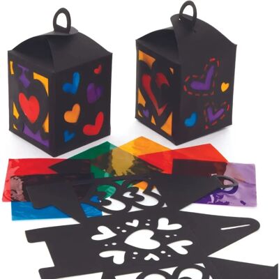 Craft Herz Glasmalerei Laternen-Bastelsets - Valentinstag, Bunt, Einfach Craft Herz Glasmalerei Laternen-Bastelsets - Valentinstag, Bunt, Einfach