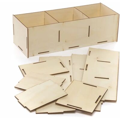 Kit de jardinière en bois - Pack de 2 Kit de jardinière en bois - Pack de 2
