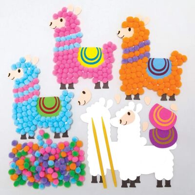 Baker Ross Kit di lama con pomponi - Kit creativi Baker Ross Kit di lama con pomponi - Kit creativi