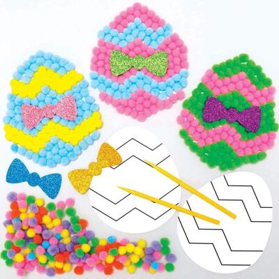 Kits de pompons d’œufs de Pâques - Artisanat Kits de pompons d’œufs de Pâques - Artisanat