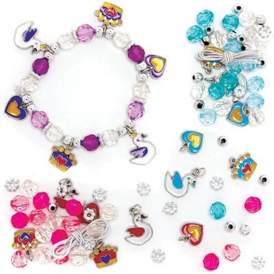 Baker Ross Svanprinsessan Charm Armband Kit - Kreativt set för barn Baker Ross Svanprinsessan Charm Armband Kit - Kreativt set för barn