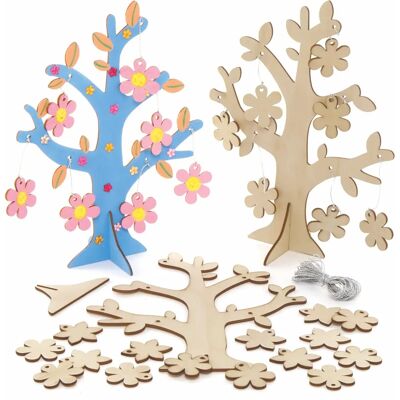 Kit d’Arbre à Fleurs en Bois Baker Ross - 22cm x 18cm - Fournitures d’Artisanat Kit d’Arbre à Fleurs en Bois Baker Ross - 22cm x 18cm - Fournitures d’Artisanat