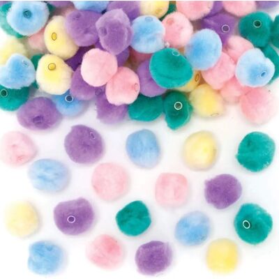Perles de pompons pastel Baker Ross - 100 pièces - Type d'artisanat Perles de pompons pastel Baker Ross - 100 pièces - Type d'artisanat