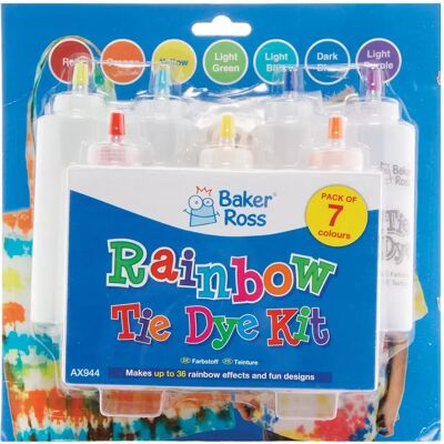 Kit de teñido con colores arcoíris - Baker Ross - Manualidades para niños Kit de teñido con colores arcoíris - Baker Ross - Manualidades para niños