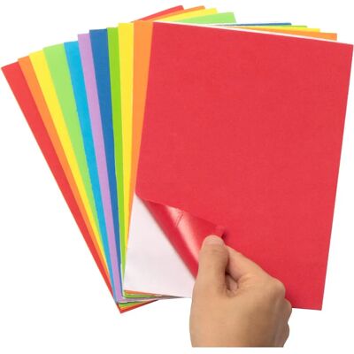 Feuilles de mousse autocollantes arc-en-ciel Baker Ross - 7 couleurs, 22x15cm Feuilles de mousse autocollantes arc-en-ciel Baker Ross - 7 couleurs, 22x15cm
