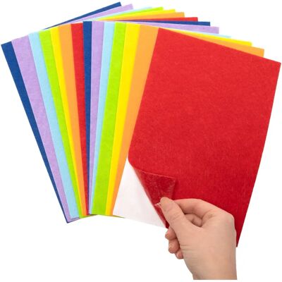 Feuilles de feutrine autocollantes arc-en-ciel - Matériel de bricolage Feuilles de feutrine autocollantes arc-en-ciel - Matériel de bricolage