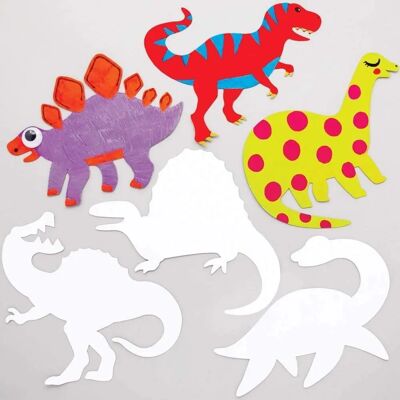 Forme di carte di dinosauro Baker Ross - Confezione da 30 Forme di carte di dinosauro Baker Ross - Confezione da 30