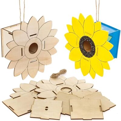 Craft Kits nichoirs en bois tournesol - Kit de nichoirs en bois Craft Kits nichoirs en bois tournesol - Kit de nichoirs en bois