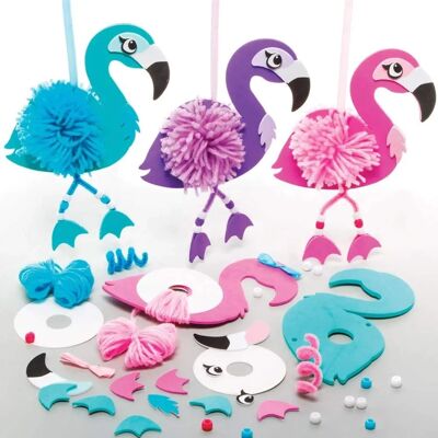 Baker Ross Flamingo Pompon Sets - Bastelset Baker Ross Flamingo Pompon Sets - Bastelset