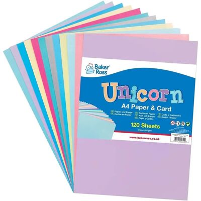 Lot de Cartes et Papier Licorne Baker Ross - Papier & Carton - Multicolore Lot de Cartes et Papier Licorne Baker Ross - Papier & Carton - Multicolore