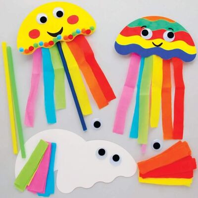 Kit bacchette medusa - Artigianato per bambini Kit bacchette medusa - Artigianato per bambini