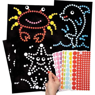 Kit di arte marina con punti Baker Ross FE243 - Attività educativa per bambini Kit di arte marina con punti Baker Ross FE243 - Attività educativa per bambini