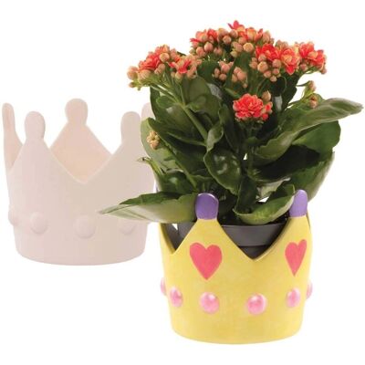 Vasi in ceramica con corona Baker Ross - Regalo per bambini Vasi in ceramica con corona Baker Ross - Regalo per bambini