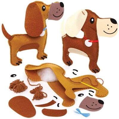 Craft Hundekissen Nähset - 2 Stück, Verschiedene Farben Craft Hundekissen Nähset - 2 Stück, Verschiedene Farben