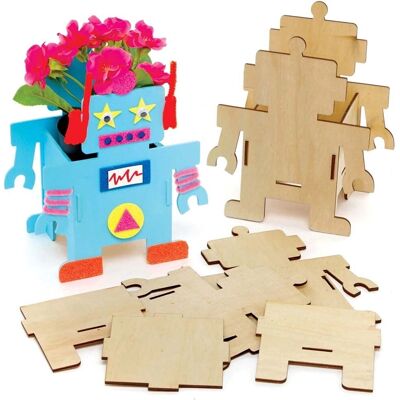 Kits de pots en bois pour robots - Pack de 3 Kits de pots en bois pour robots - Pack de 3