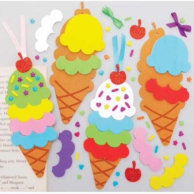 Kit de marcapáginas de helado de Baker Ross - Colores variados - Tipo de marca-páginas Kit de marcapáginas de helado de Baker Ross - Colores variados - Tipo de marca-páginas