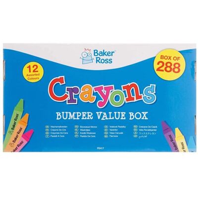 Baker Ross Crayons - 288 Multicolor Children's Art Supplies Baker Ross Crayons - 288 Multicolor Children's Art Supplies