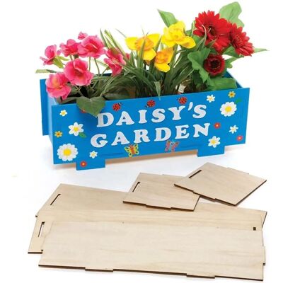 Kit de jardinières en bois Baker Ross - Multicolore Kit de jardinières en bois Baker Ross - Multicolore