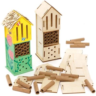 Kit hôtel à insectes en bois - Kit DIY pour hôtel d'insectes Kit hôtel à insectes en bois - Kit DIY pour hôtel d'insectes