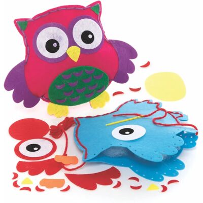 Eulen Kissen-Nähset - Nähset für Kinder Eulen Kissen-Nähset - Nähset für Kinder