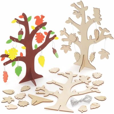 Holz-Herbstbaum-Bausätze (2 Stück) Holz-Herbstbaum-Bausätze (2 Stück)