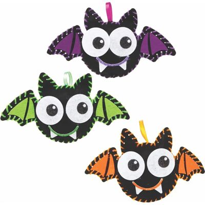 Fledermaus-Nähsets - Halloween Dekoration - Pack of 3 Fledermaus-Nähsets - Halloween Dekoration - Pack of 3
