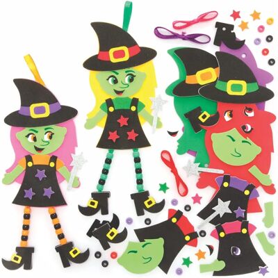 Baker Ross Heksen Bungelende Benen Decoratie Set - Halloween Baker Ross Heksen Bungelende Benen Decoratie Set - Halloween