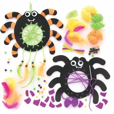 Baker Ross Spindelnät Drömfångare Kit - Halloween Pyssel - 4-Pack Baker Ross Spindelnät Drömfångare Kit - Halloween Pyssel - 4-Pack