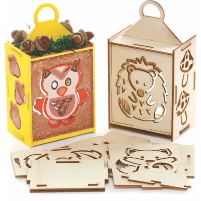 Kit de Lampions d'Animaux Forestiers Baker Ross - 3 Pièces Kit de Lampions d'Animaux Forestiers Baker Ross - 3 Pièces