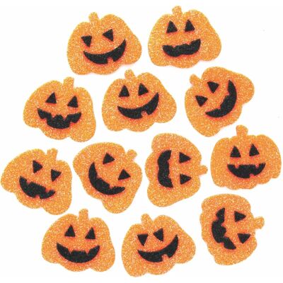 Baker Ross Glitzernde Kürbis Aufkleber - Halloween Dekoration Baker Ross Glitzernde Kürbis Aufkleber - Halloween Dekoration