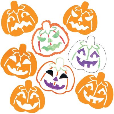 Pochoirs citrouille Baker Ross - 8 Designs Artisanat Halloween Pochoirs citrouille Baker Ross - 8 Designs Artisanat Halloween