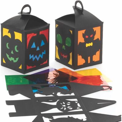 Kit de Lanternes Halloween Baker Ross - Effet Vitro Coloré, 4 Pièces Kit de Lanternes Halloween Baker Ross - Effet Vitro Coloré, 4 Pièces