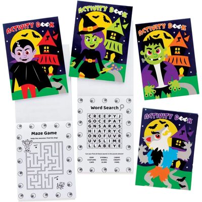 Baker Ross Livres d'activités mini Halloween - Rose Baker Ross Livres d'activités mini Halloween - Rose