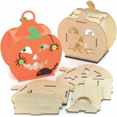 Craft Kürbis Holzlaternen Kits - Halloween DIY-Set Craft Kürbis Holzlaternen Kits - Halloween DIY-Set
