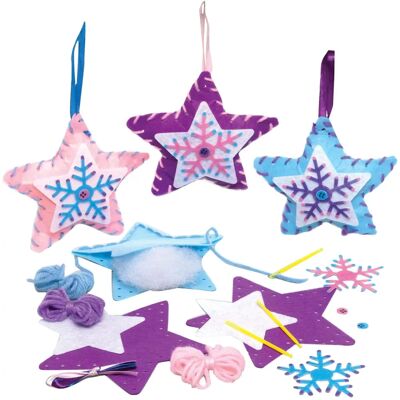 Kit di cucito Stella Invernale - Artigianato Natalizio Kit di cucito Stella Invernale - Artigianato Natalizio