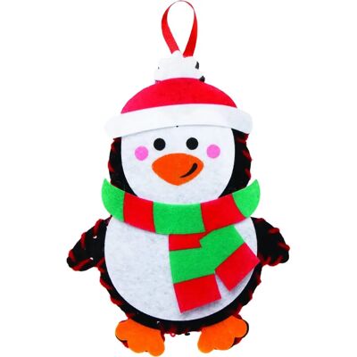 Kit de Couture Pingouin Baker Ross - Décorations de Noël Kit de Couture Pingouin Baker Ross - Décorations de Noël