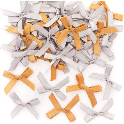 Baker Ross Noeuds autocollants dorés et argentés - Accessoires de bricolage Baker Ross Noeuds autocollants dorés et argentés - Accessoires de bricolage