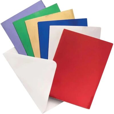 Cartes de Noël métalliques Baker Ross - Pack de 12 Cartes de Noël métalliques Baker Ross - Pack de 12
