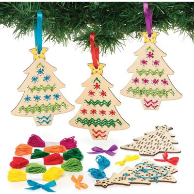 Allgemeines Weihnachtsbaum Kreuzstich-Holzset - Weihnachtsdekorationen Allgemeines Weihnachtsbaum Kreuzstich-Holzset - Weihnachtsdekorationen