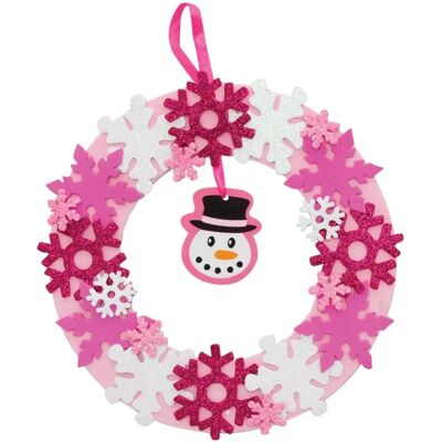 Craft Schneeflocken Kranz-Kits - Weihnachtsdeko DIY Craft Schneeflocken Kranz-Kits - Weihnachtsdeko DIY