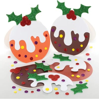 Kit di Carte Pudding di Natale Baker Ross - 6 Pezzi Kit di Carte Pudding di Natale Baker Ross - 6 Pezzi