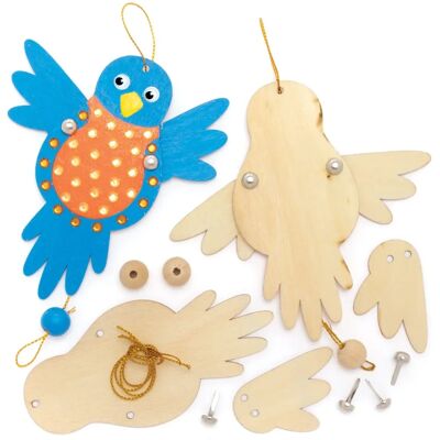 Houten Fladdervogel Kit - Baker Ross Houten Fladdervogel Kit - Baker Ross