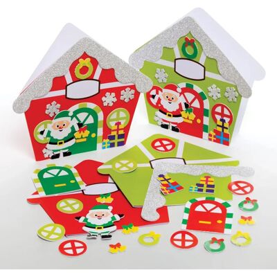 Kit de cartes de l'atelier du Père Noël Baker Ross - Artisanat de Noël - Publicité Kit de cartes de l'atelier du Père Noël Baker Ross - Artisanat de Noël - Publicité