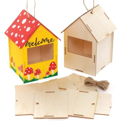 Kit boîte à nid pour rouge-gorge - Maison d'oiseaux DIY - Projet éducatif pour la faune Kit boîte à nid pour rouge-gorge - Maison d'oiseaux DIY - Projet éducatif pour la faune
