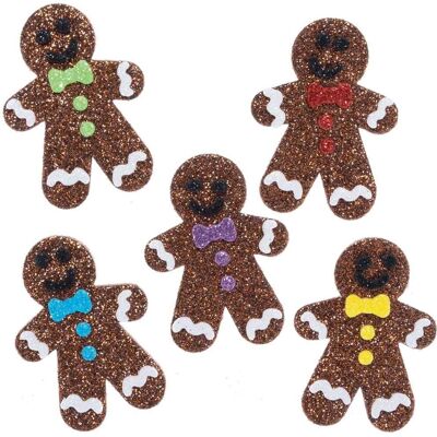 Baker Ross Lebkuchen-Männchen Glitzeraufkleber - 100 Stück Baker Ross Lebkuchen-Männchen Glitzeraufkleber - 100 Stück