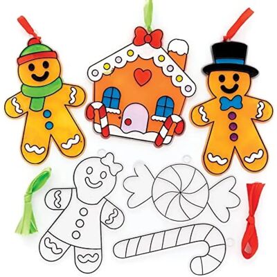 Marque Décorations de soleil en pain d’épice - Kit de bricolage de Noël Marque Décorations de soleil en pain d’épice - Kit de bricolage de Noël