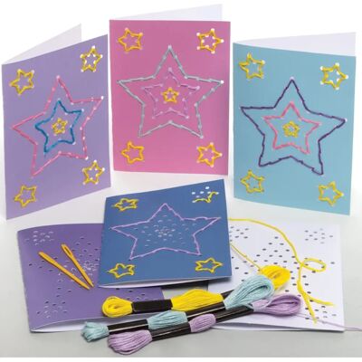 Kit de cartes d’étoile Baker Ross - Artisanat Noël Kit de cartes d’étoile Baker Ross - Artisanat Noël