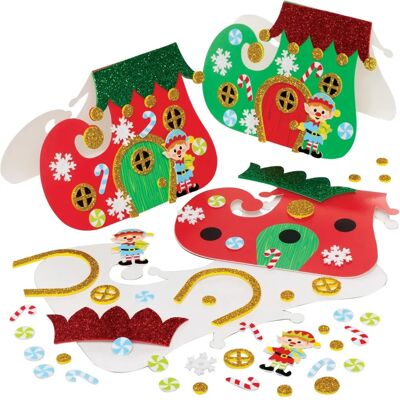 Craft Weihnachts-Elfenstiefel-Karten - Weihnachtsbastelset Craft Weihnachts-Elfenstiefel-Karten - Weihnachtsbastelset