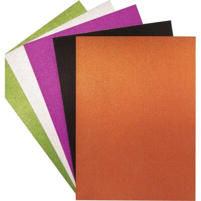 Cartes à paillettes Halloween A4 Baker Ross - Pack de 15 - Publicité Cartes à paillettes Halloween A4 Baker Ross - Pack de 15 - Publicité