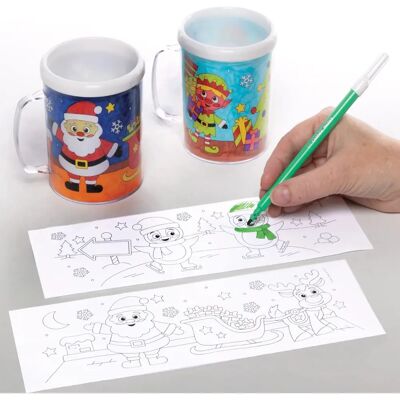 Mug blanc de Noël à colorier - Mug Mug blanc de Noël à colorier - Mug